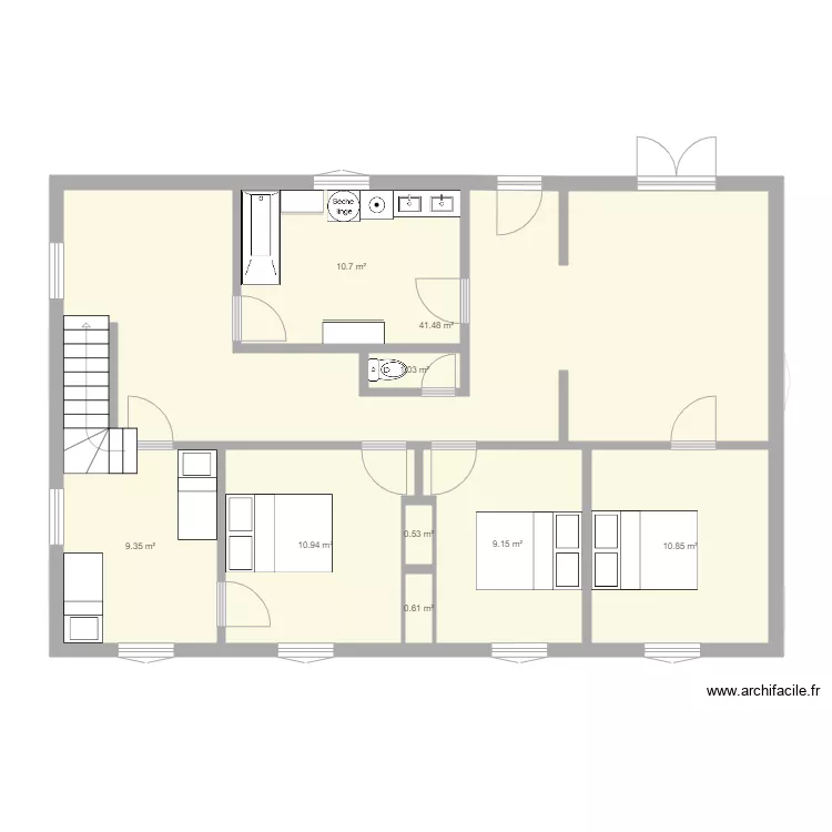 Ladrieu Etage. Plan de 