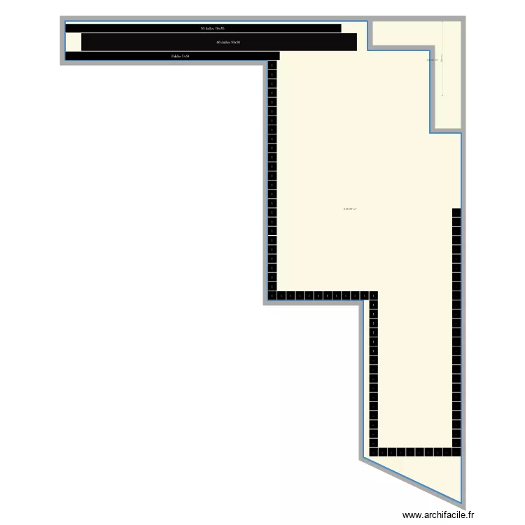 Plan rochelle dalles. Plan de 