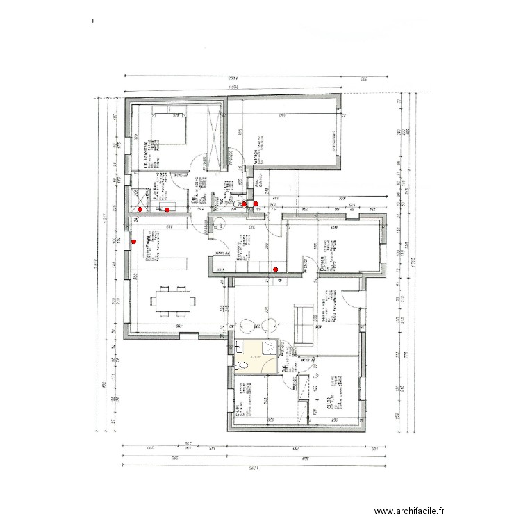 CHATAIGNER EGOUT. Plan de 0 pièce et 0 m2