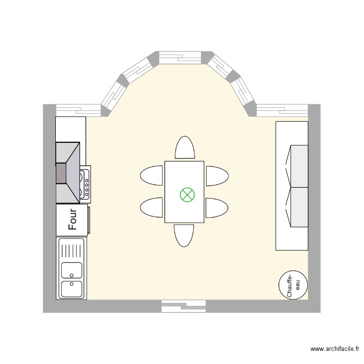 aloes cusine . Plan de 0 pièce et 0 m2