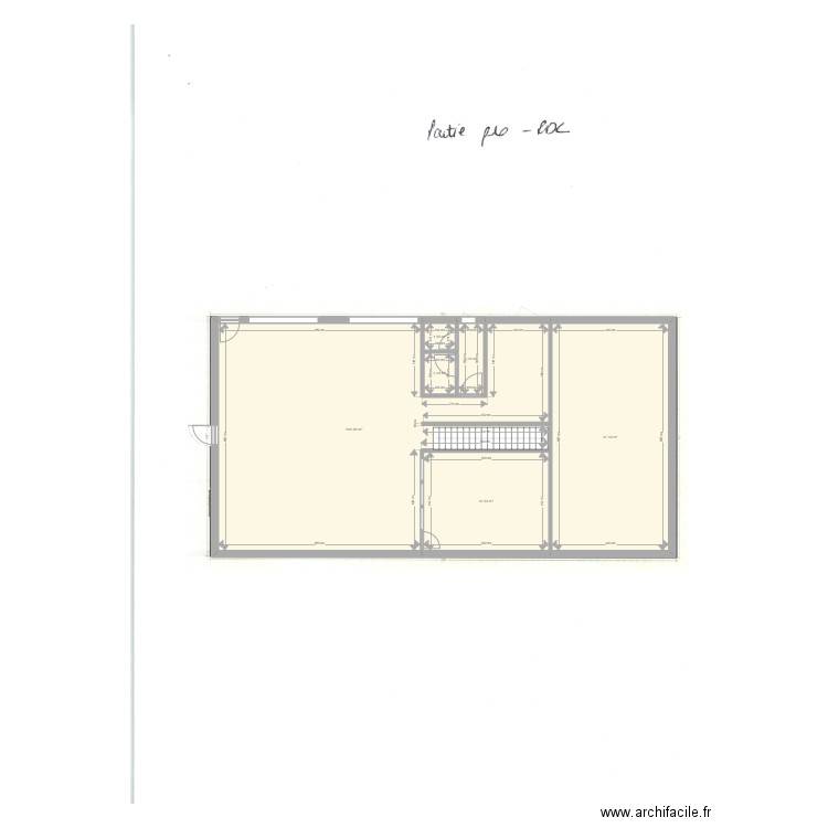 Markolsheim. Plan de 6 pièces et 177 m2