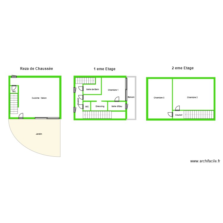 villa nord lot 2. Plan de 0 pièce et 0 m2