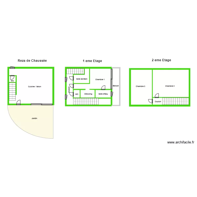 villa nord lot 2. Plan de 