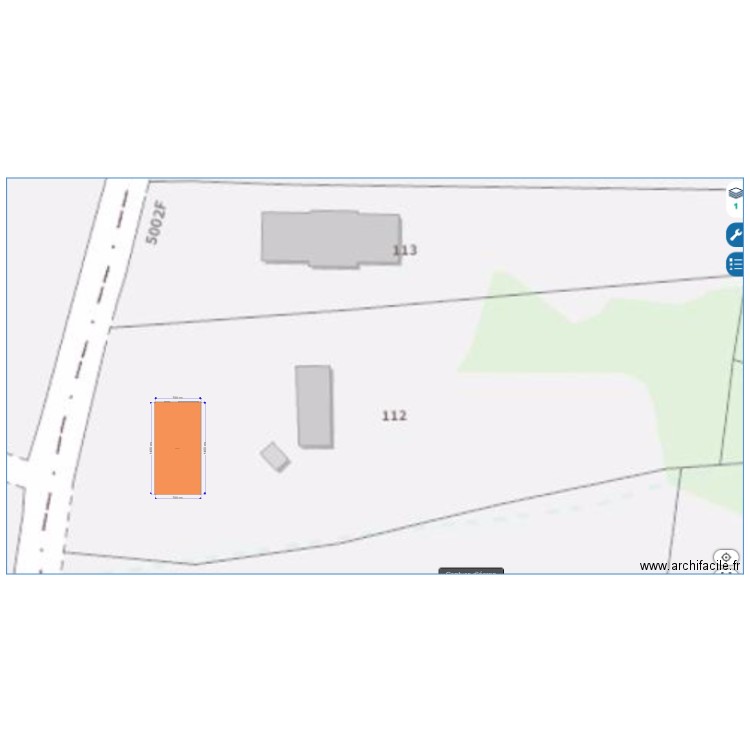 plan de masse. Plan de 0 pièce et 0 m2