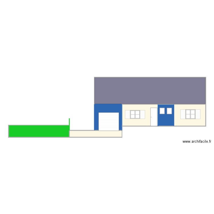 DP04 façade avant modif. Plan de 0 pièce et 0 m2