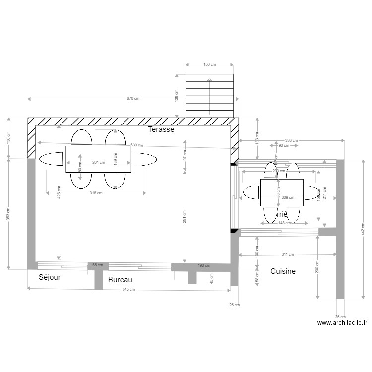 Terrasse Projet 11. Plan de 0 pièce et 0 m2