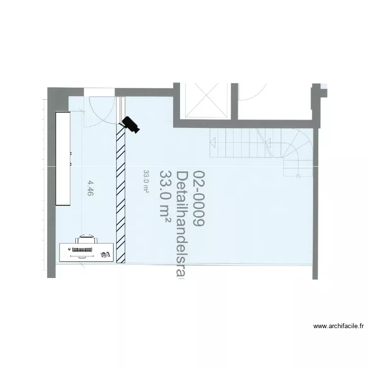 LS PetitCh&ecirc;ne 38 Mezzanine. Plan de 