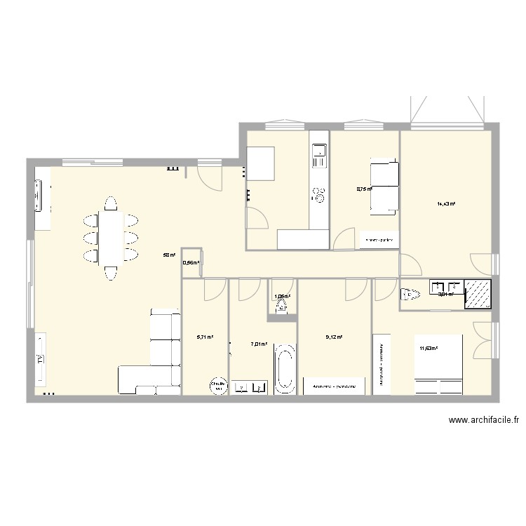 Maison2. Plan de 0 pièce et 0 m2