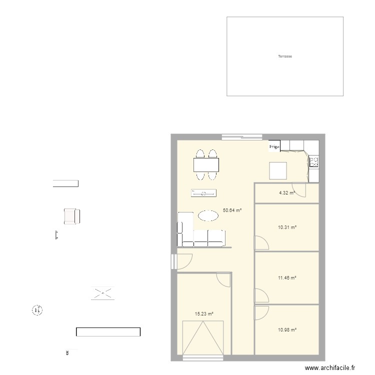Projet Maison v2. Plan de 0 pièce et 0 m2