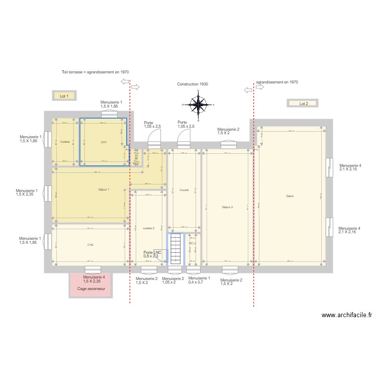 COSTE. Plan de 0 pièce et 0 m2