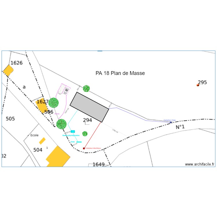 permis A 0294. Plan de 0 pièce et 0 m2