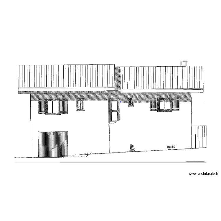 Facade Nord Projet 2 . Plan de 0 pièce et 0 m2