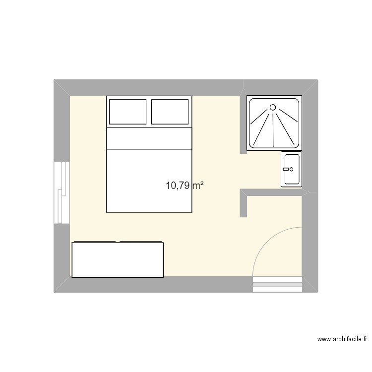 SDB CARANTEC. Plan de 0 pièce et 0 m2