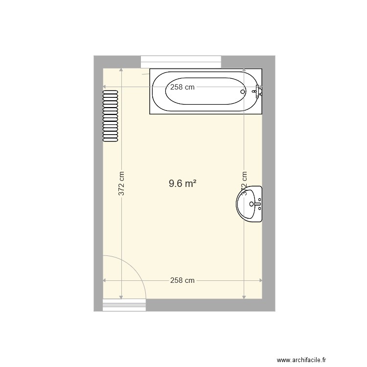 SDB But Xavier. Plan de 0 pièce et 0 m2