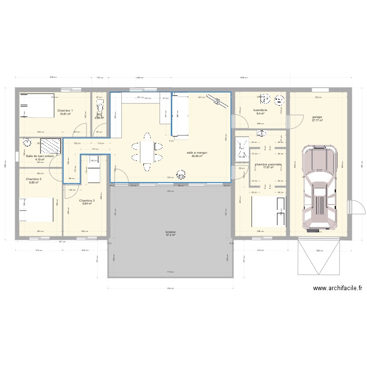 projet villers maison. Plan de 0 pièce et 0 m2