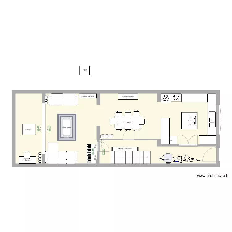 projection RDC. Plan de 