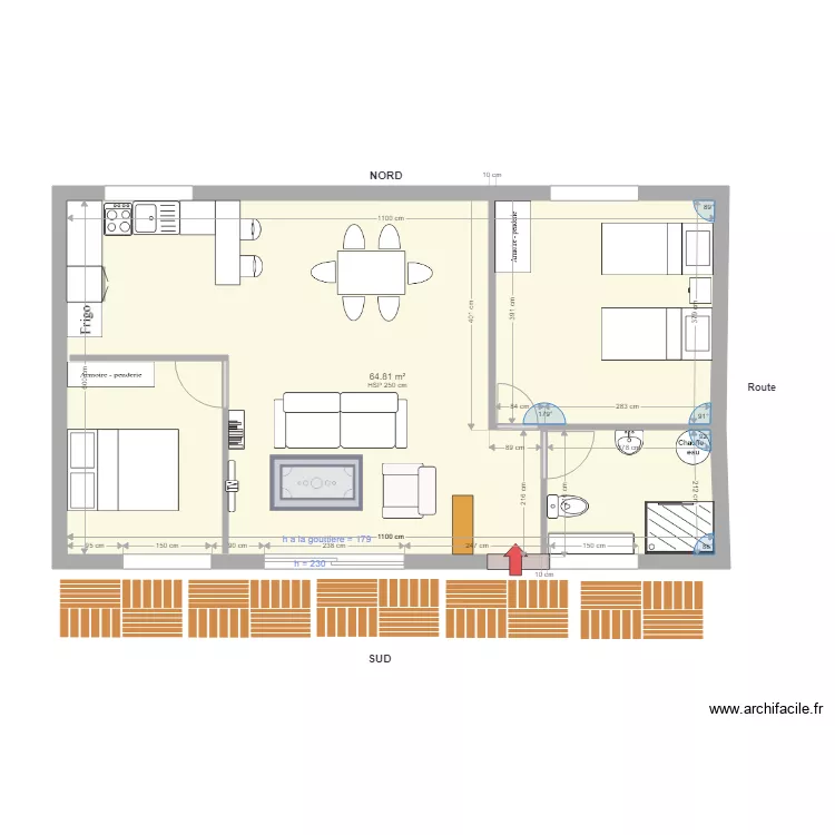 Ecurie RDC Pinceloup Option3. Plan de 