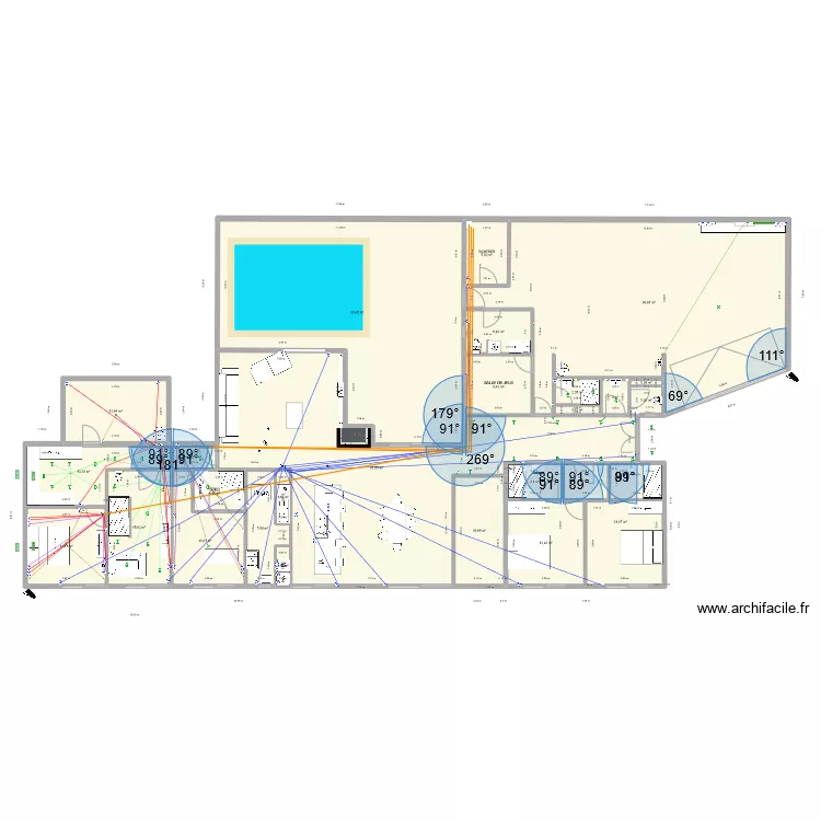 maison troglo. Plan de 