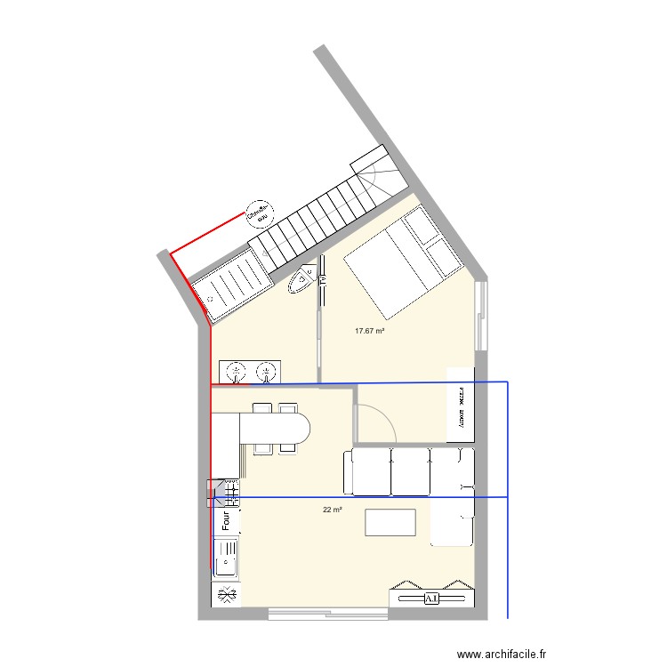 APPART AXEL V2. Plan de 0 pièce et 0 m2