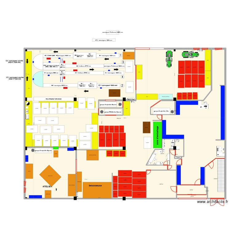 PROJET N16 19/10/2023. Plan de 11 pièces et 900 m2