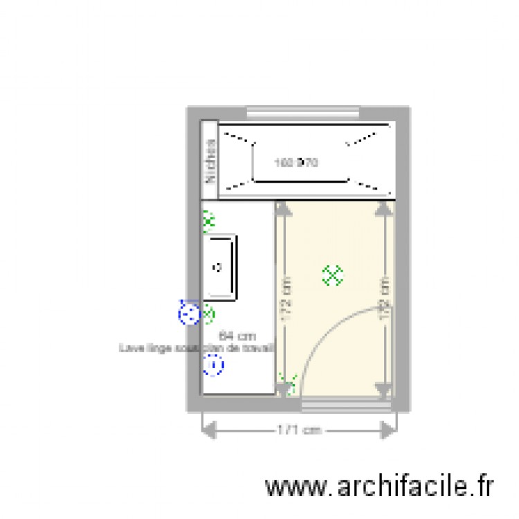 SDB Berard Versailles 3. Plan de 0 pièce et 0 m2
