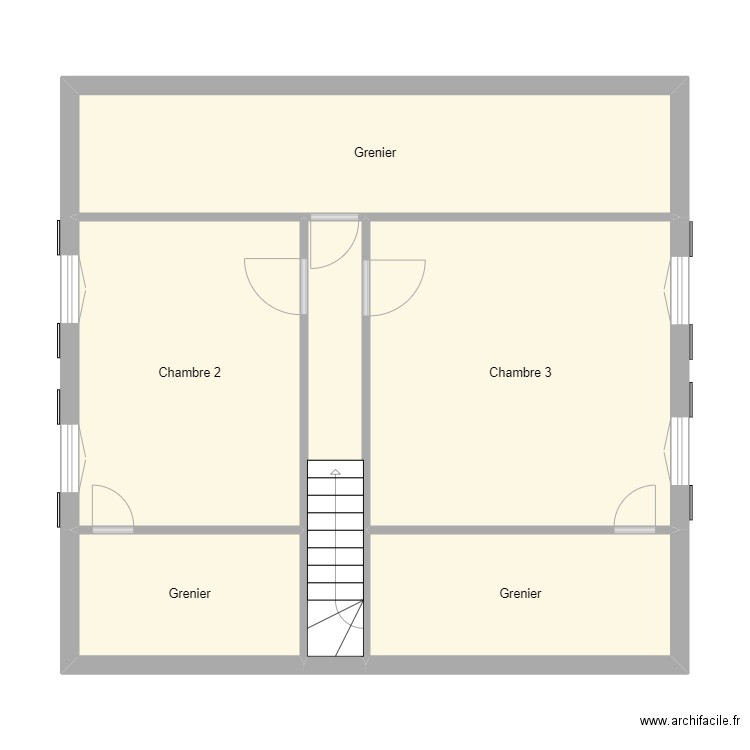 Croquis BLANCHETON Etage. Plan de 0 pièce et 0 m2