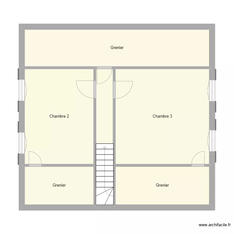 Croquis BLANCHETON Etage. Plan de 