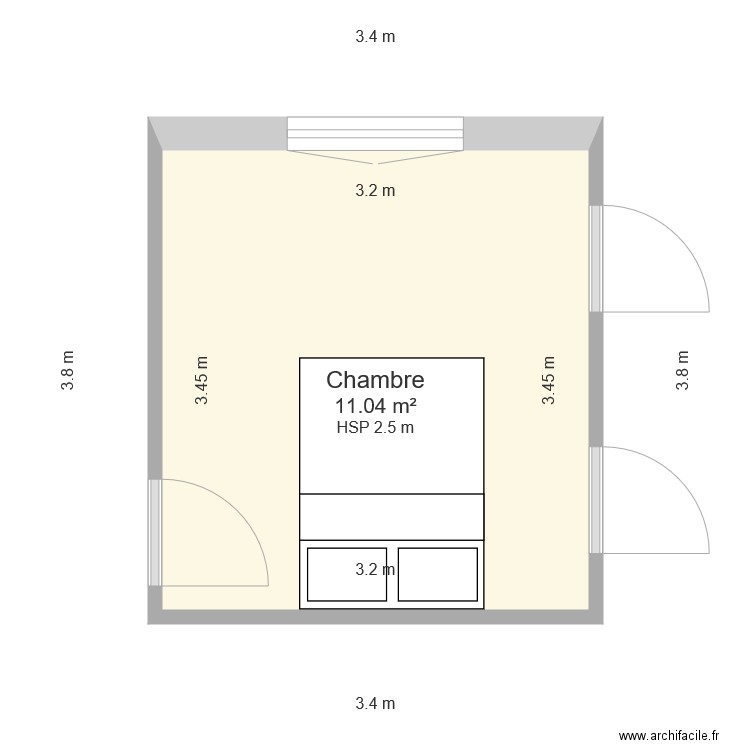 Chambre Amrane. Plan de 0 pièce et 0 m2