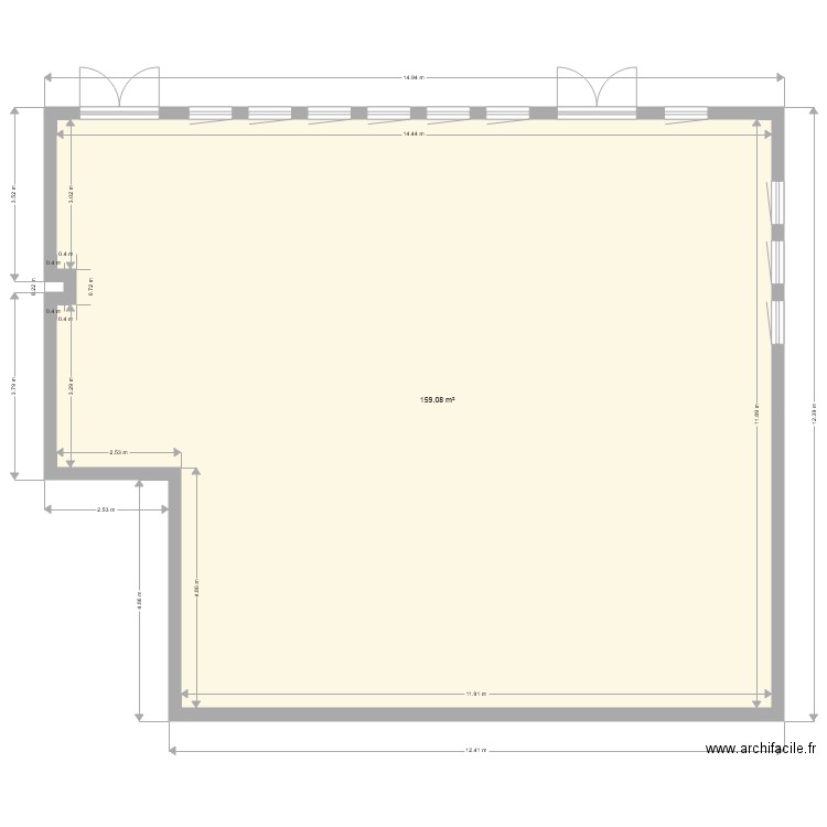 tresserve brut. Plan de 0 pièce et 0 m2