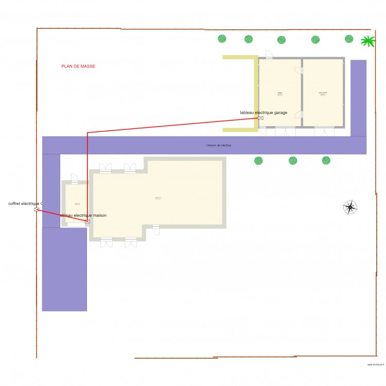 garage  alim électrique. Plan de 0 pièce et 0 m2