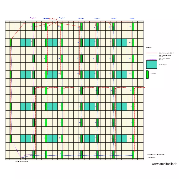 Halle des Sports Tennis de Table 2. Plan de 