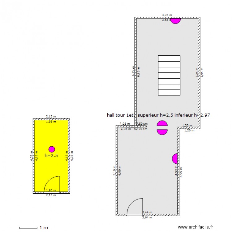 celliers tours hall. Plan de 0 pièce et 0 m2