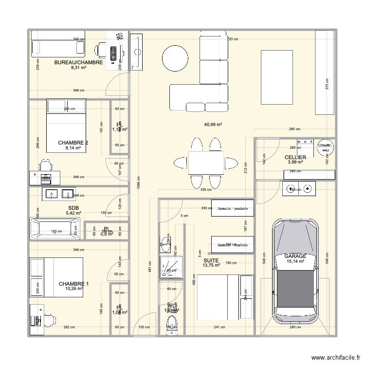 PLAN 2. Plan de 12 pièces et 112 m2