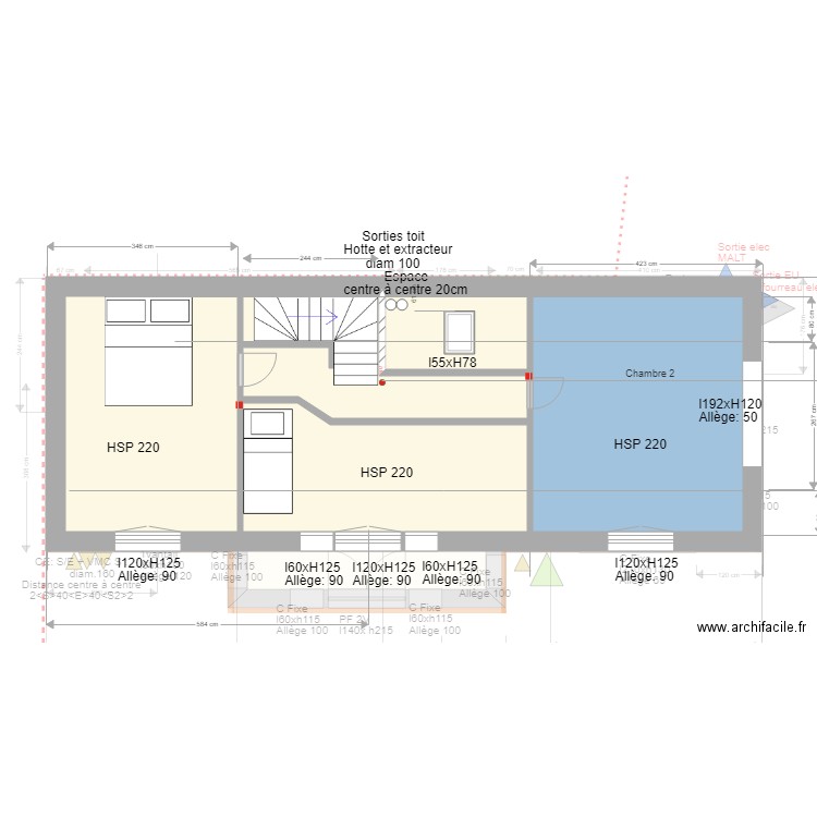 MAISON 3 Ossature. Plan de 0 pièce et 0 m2