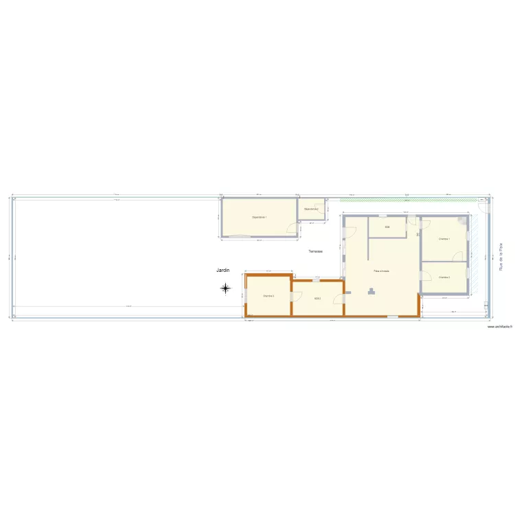 Plan de Masse avec projet inclus. Plan de 