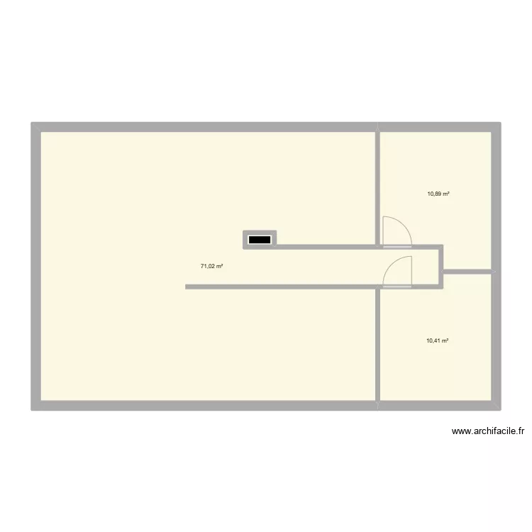 Plan &eacute;tage RDC maison pour carrelage. Plan de 