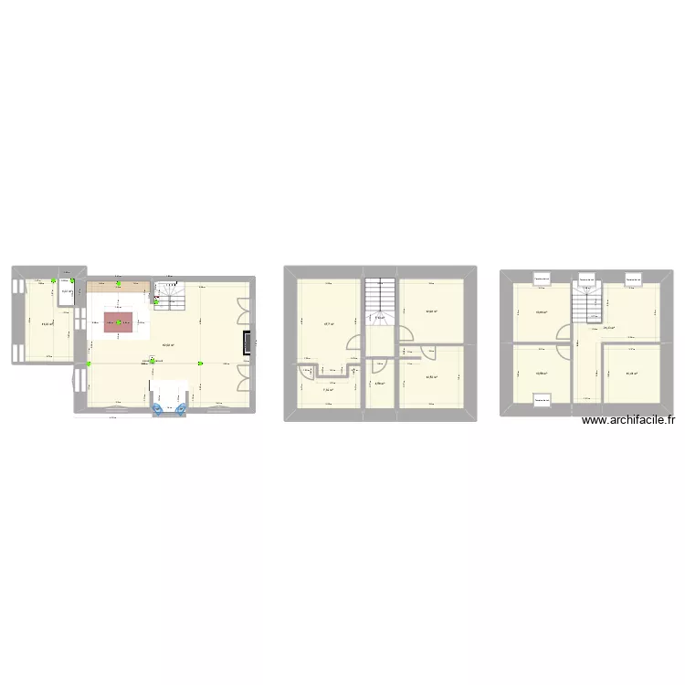 DOMEK V3. Plan de 13  et 190 m²