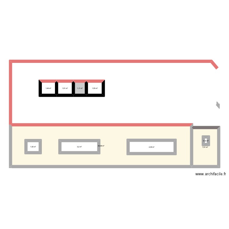 coupetravo2. Plan de 10 pièces et 87 m2
