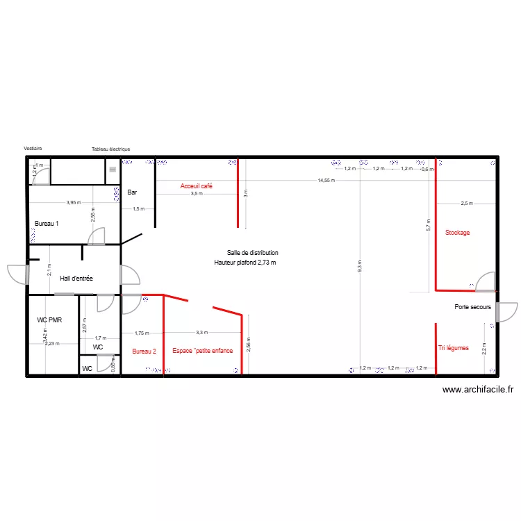 Valr&eacute;as base 1 &eacute;lectricit&eacute;. Plan de 