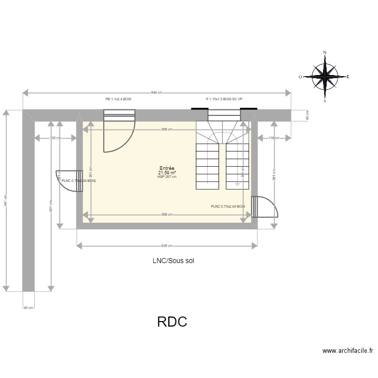 ML24001946 KAPPLER. Plan de 1 pièce et 22 m2