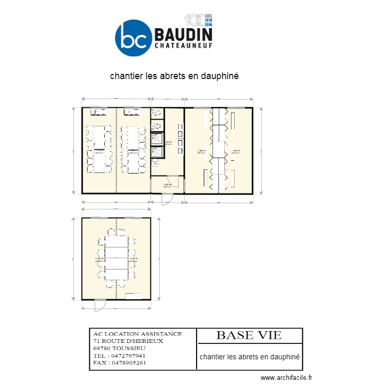 baudin chateauneuf. Plan de 0 pièce et 0 m2