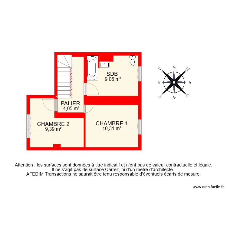 BI 6963 ETAGE. Plan de 