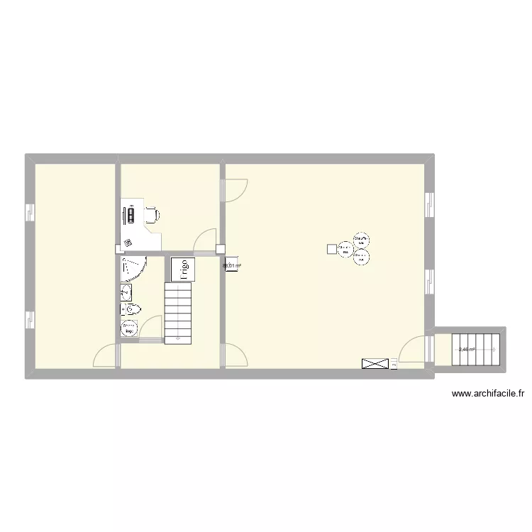 2370 sous-sol amenagement. Plan de 