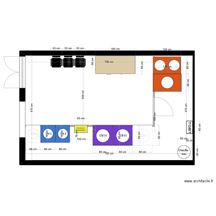 ILE DE RE. Plan de 1 pièce et 35 m2