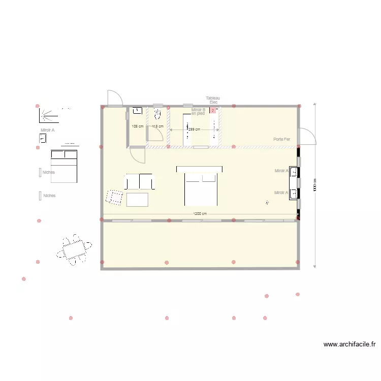 Bungalow 2. Plan de 