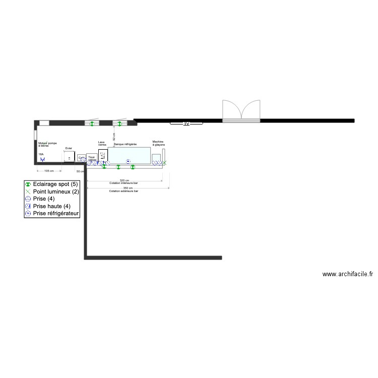 BAR electricité. Plan de 0 pièce et 0 m2