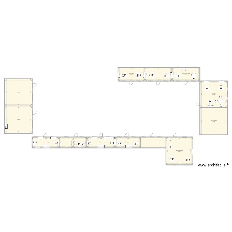 POlan Bureau. Plan de 0 pièce et 0 m2