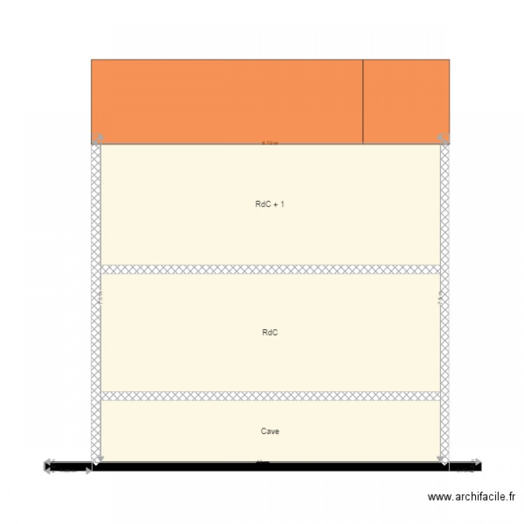 Plan de Coupe BOUBE PROJET. Plan de 0 pièce et 0 m2