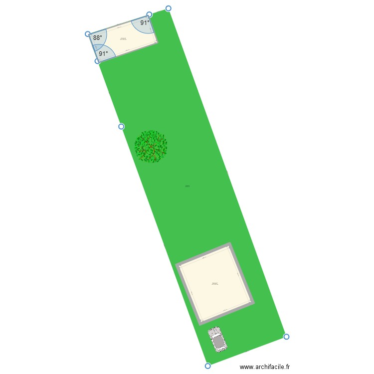 plan de masse. Plan de 0 pièce et 0 m2