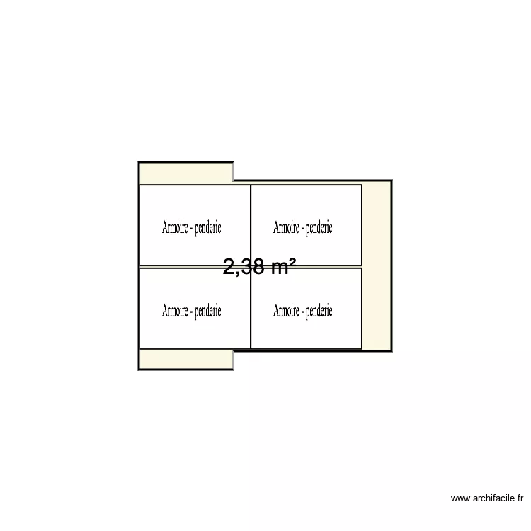 Berlingo Box 60x80. Plan de 